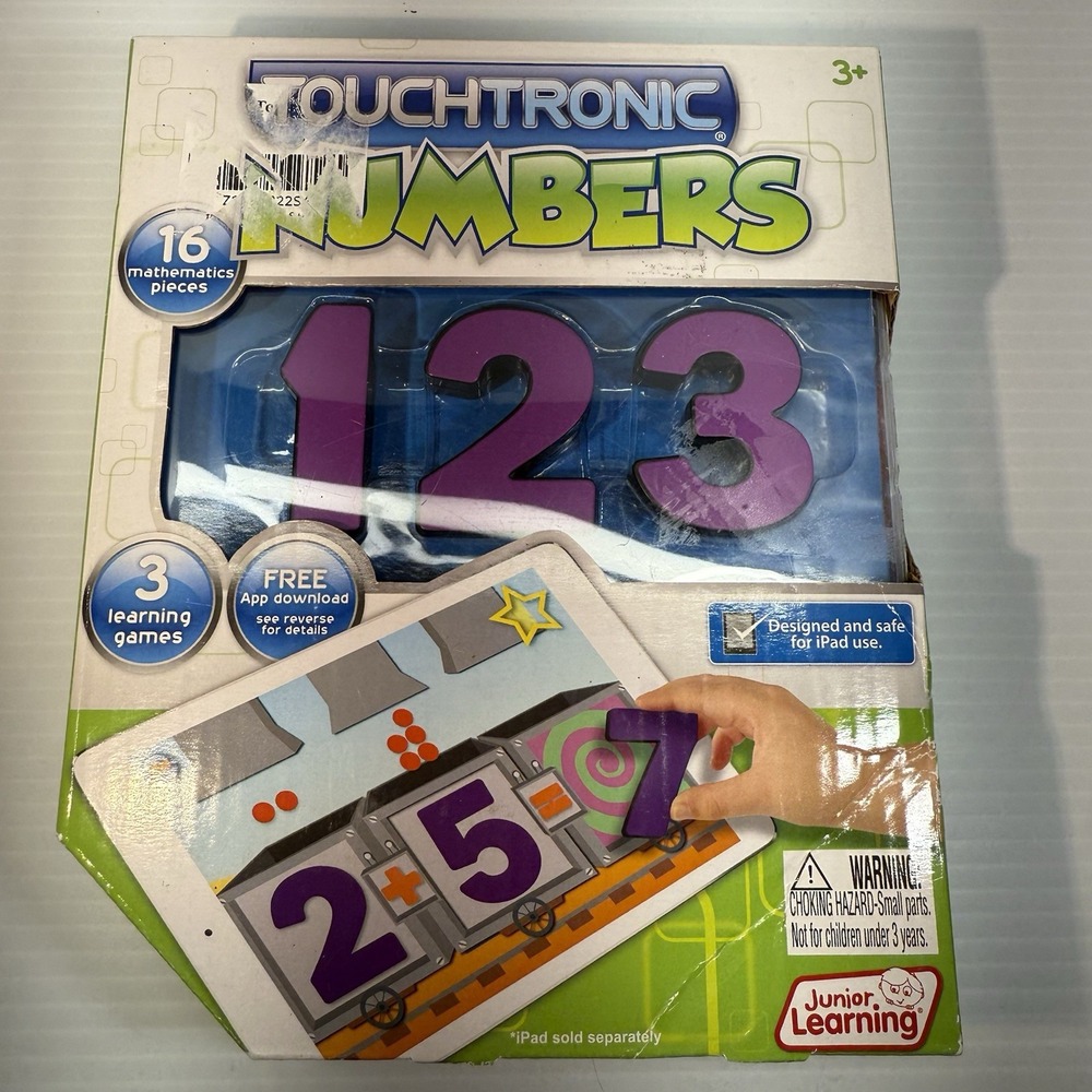 Junior Learning Touchtronic Numbers iPad Game Learn Numbers Counting New!
